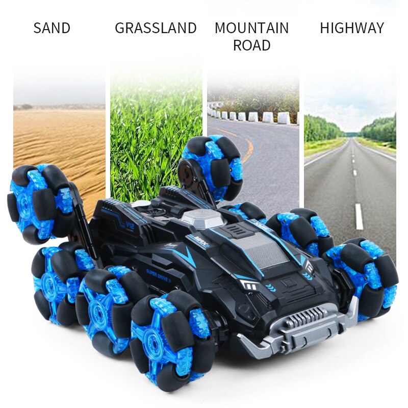 Turbo Twister 8-Wheel Rotating Remote Control Car - Image 5