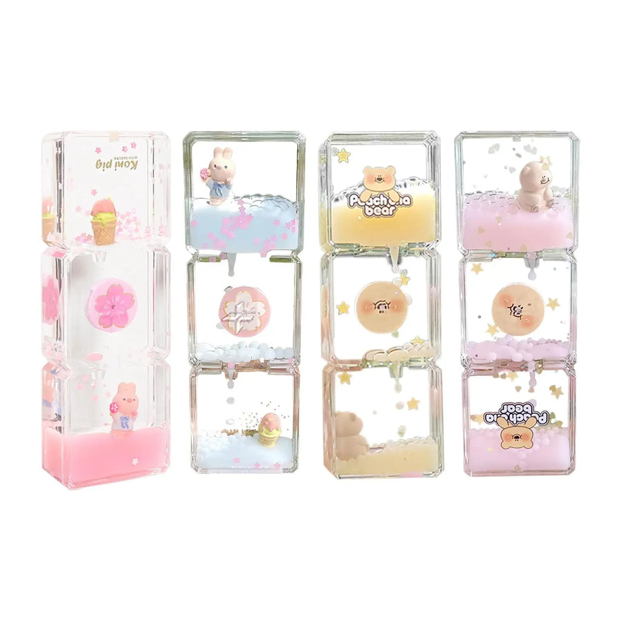 Floral Fantasy Liquid Cartoon Motion Hourglass - Image 2