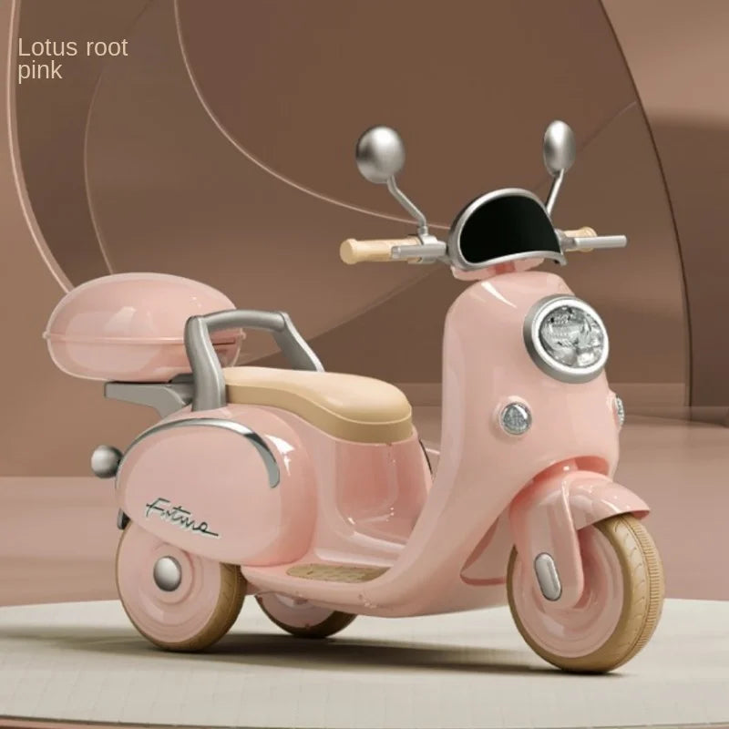 Mini Retro Three-Wheel Electric Kids Motorbike - Image 5
