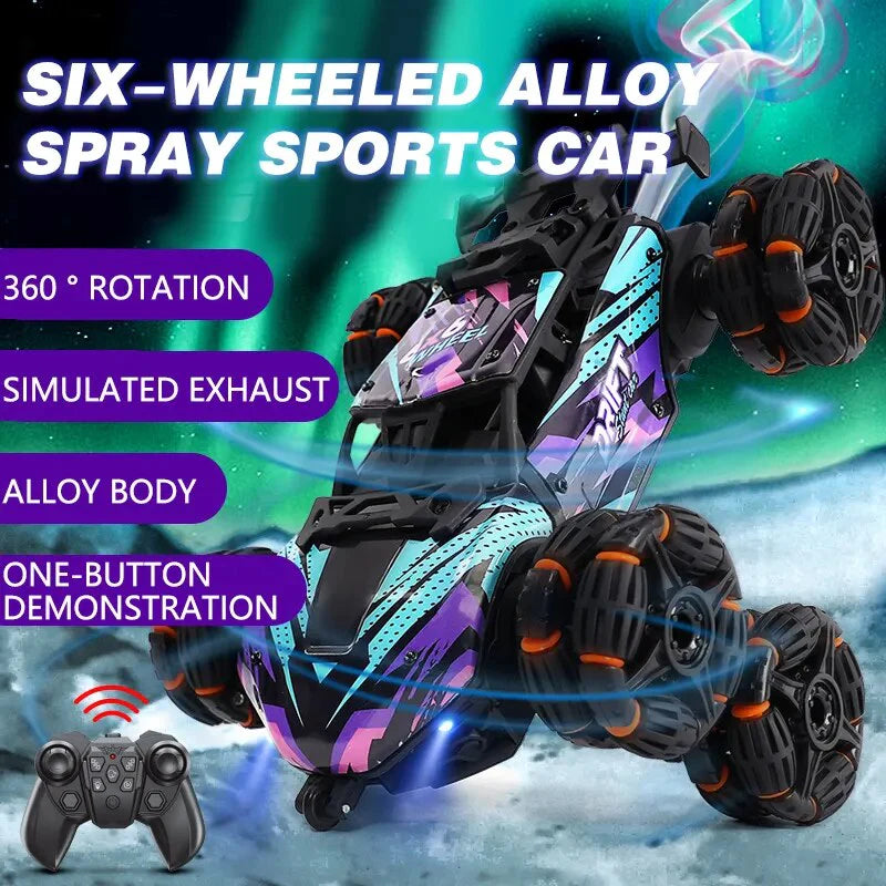 Endless Fun Six Wheels RC Stunt Car - Image 2