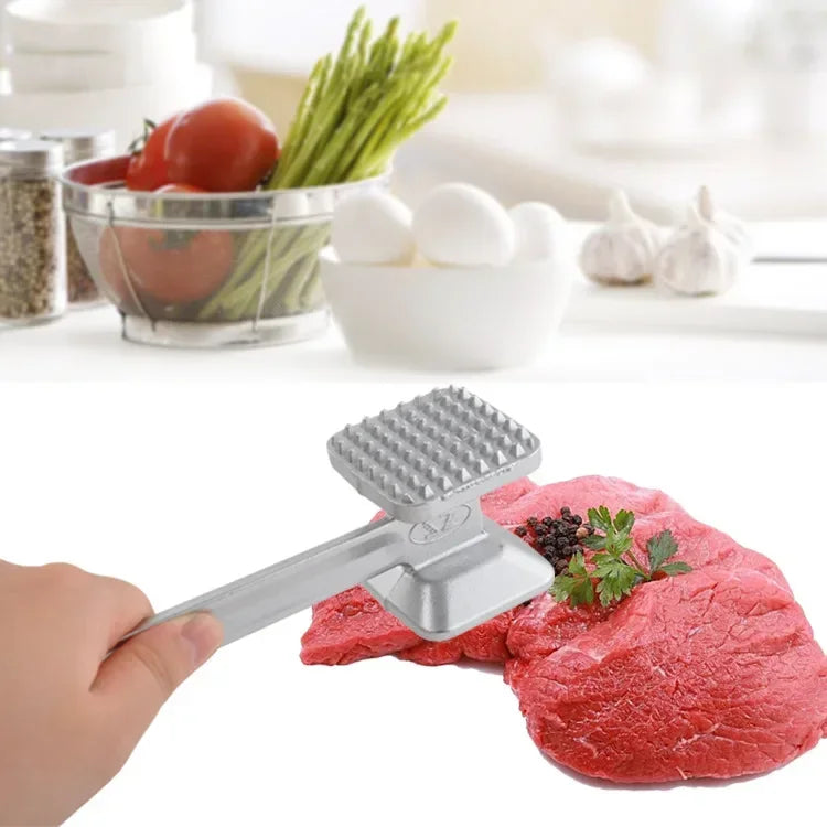 Dual-Sided Aluminum Meat Tenderizer Hammer - Image 2