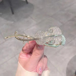 Butterfly Spark Zircon Flower Hairpin