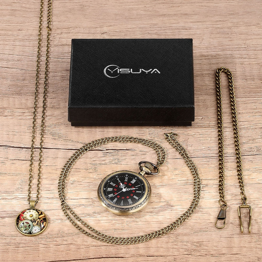 Digital Stainless Steel Pocket Watch Gift Set - Image 18
