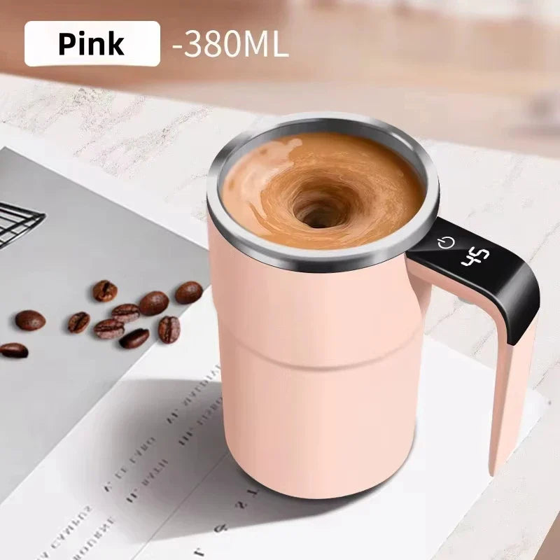 Digital Temperature Display Self Stirring Coffee Mug - Image 6
