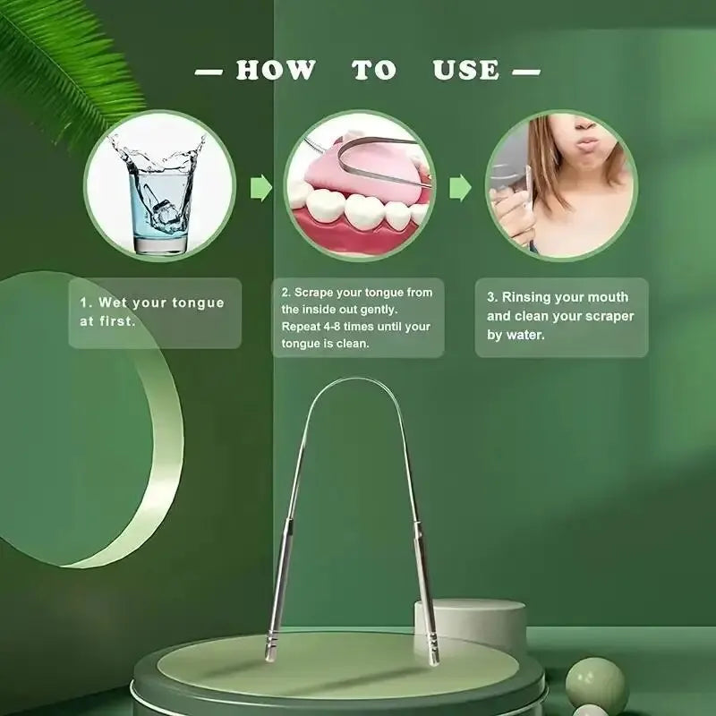 U-shaped Bad Breath Remover Tongue Scraper - Image 4