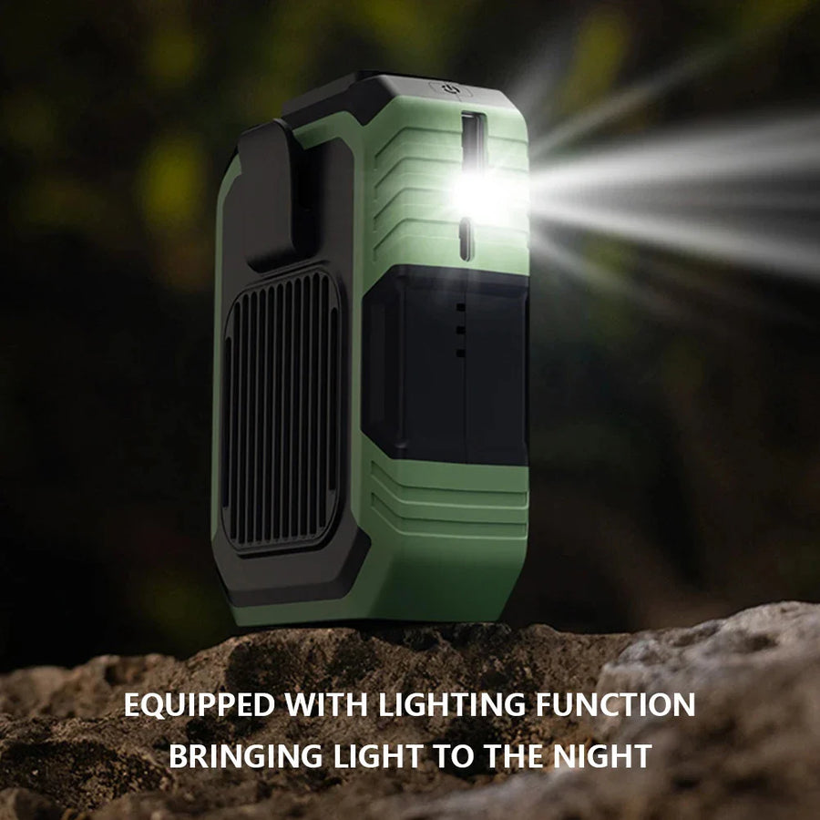 USB Rechargeable Portable Waist Clip Air Conditioner Fan - Image 5