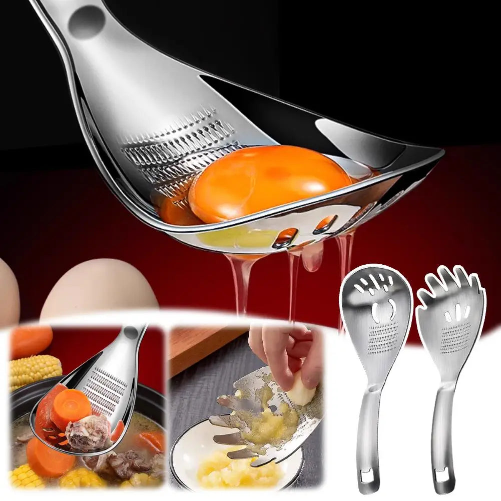 Prep Ninja 3in1 Garlic Ginger Yolk Stainless Spoon - Image 3