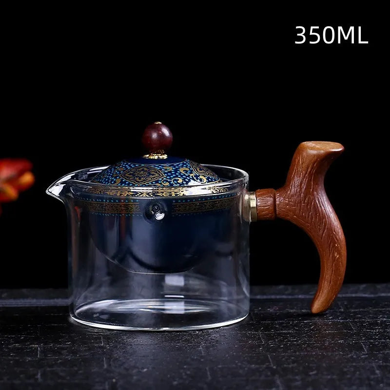 Traditional Harmony Ceramic Rotating Teapot - Image 10