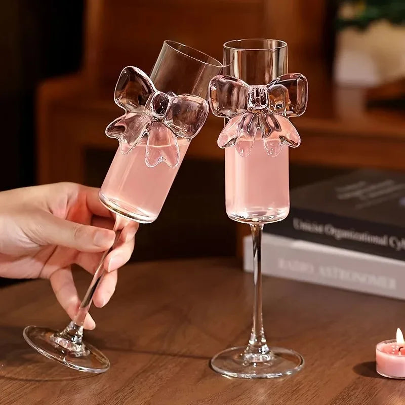 Pink Bow Cute Glass - Image 2