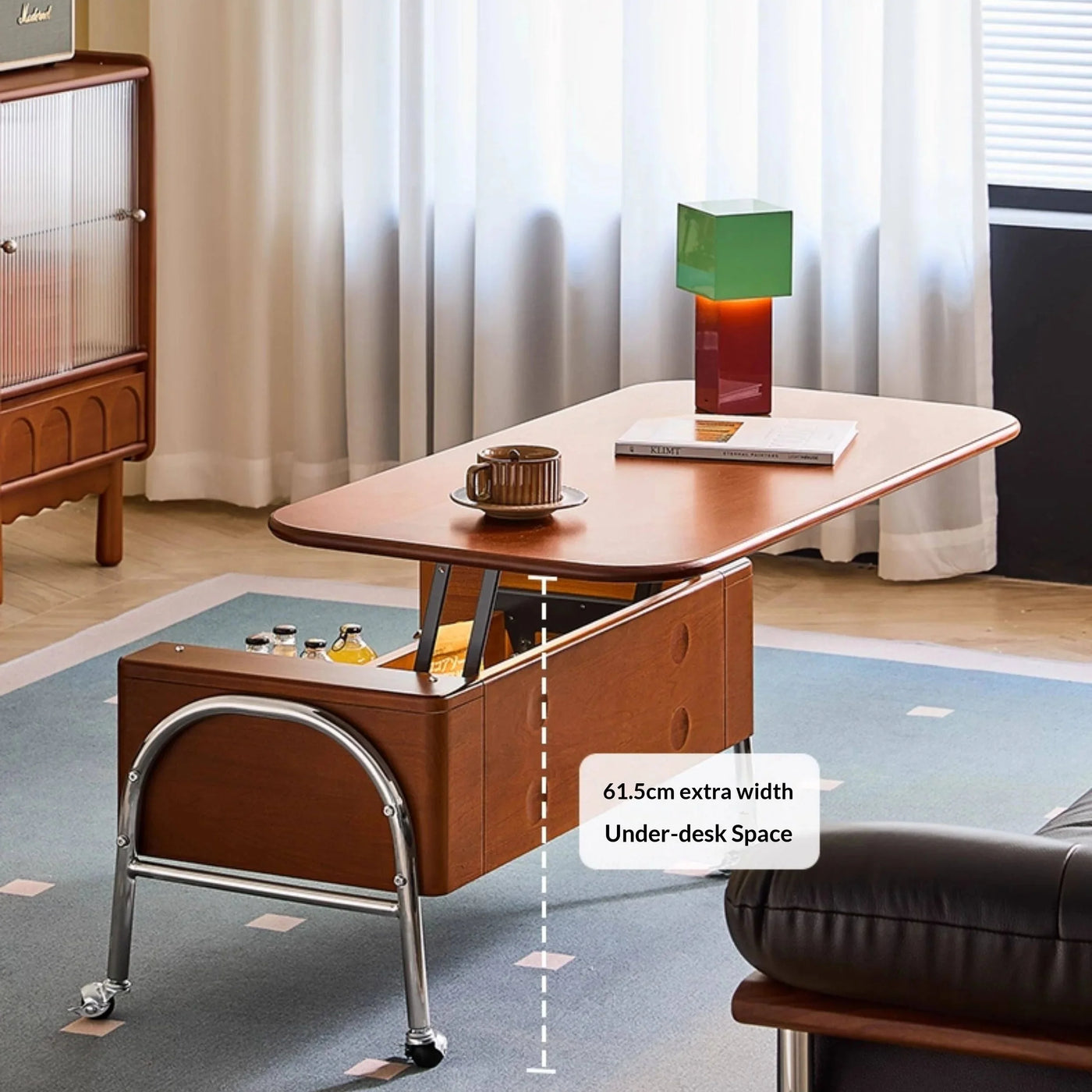 TopFlip Hidden Storage Lift Top Coffee Table - Image 3