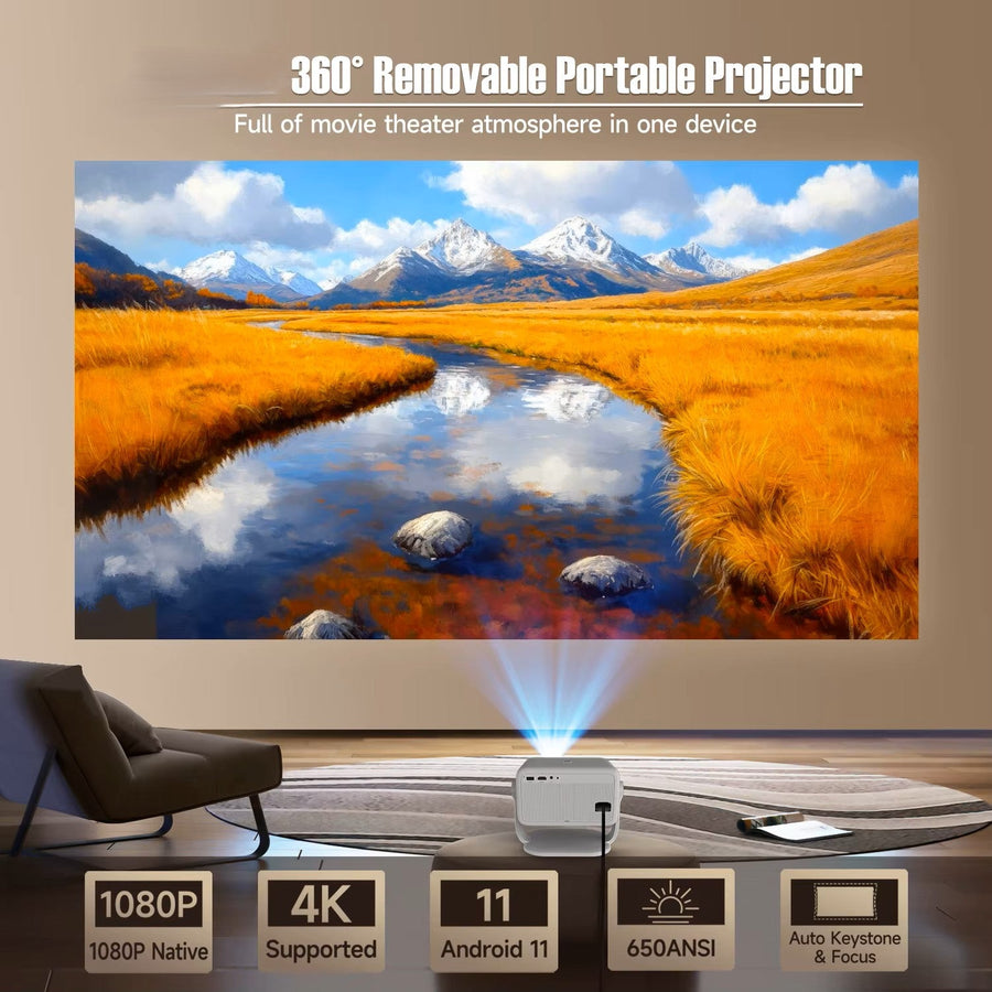 Ultra Bright 4K Wireless Home Cinema Projector - Image 4