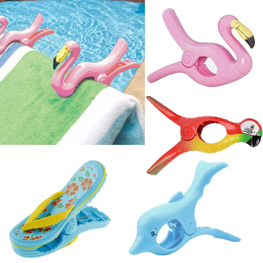 Cartoon Beach Towel Holder Clip Set - Image 3