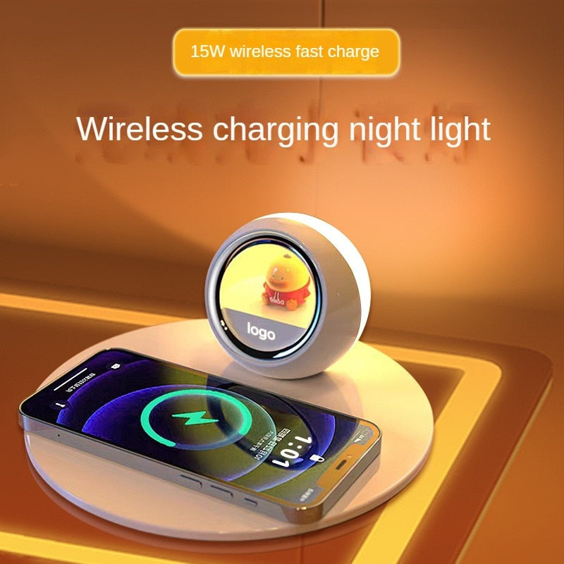 Sunshine Alarm Clock Elegant Clock Wireless Charger - Image 2