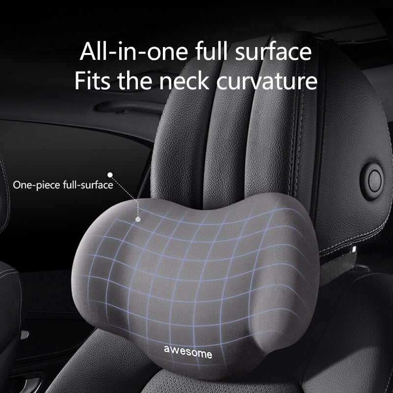 Memory Foam Car Neck Headrest Pillow - Image 12