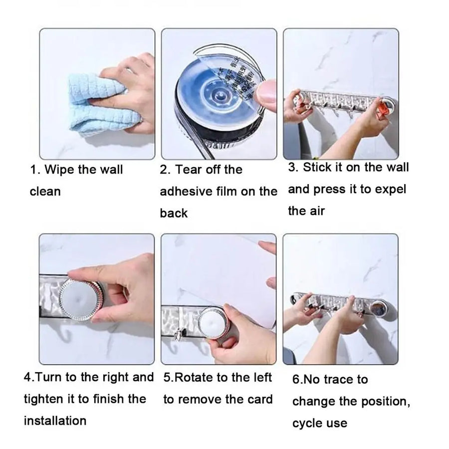 Punch-Free Rotating Powerful Suction Multifunctional Hooks - Image 3