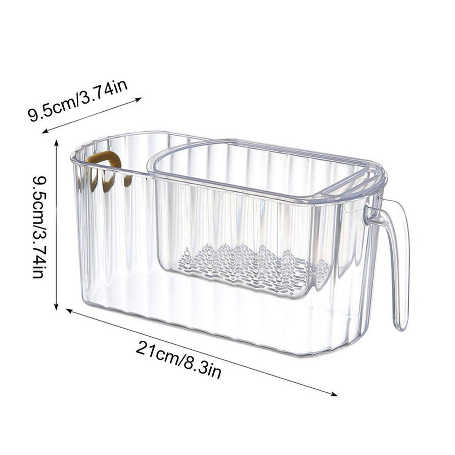 Clear Stack Transparent Double-Layer Basket - Image 7