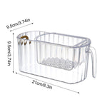 Clear Stack Transparent Double-Layer Basket