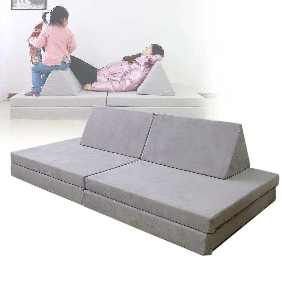 Modular Foam Foldable Couch Play Mattress Sofa - Image 5