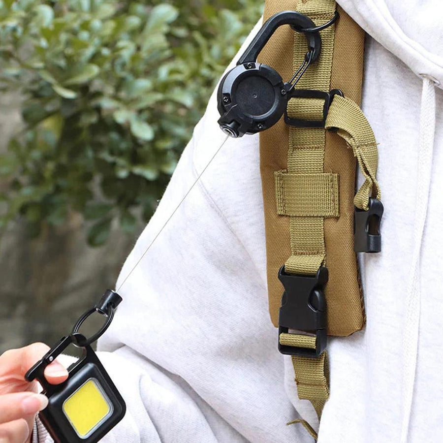 Heavy Duty Retractable Pull Practical Keychain - Image 1