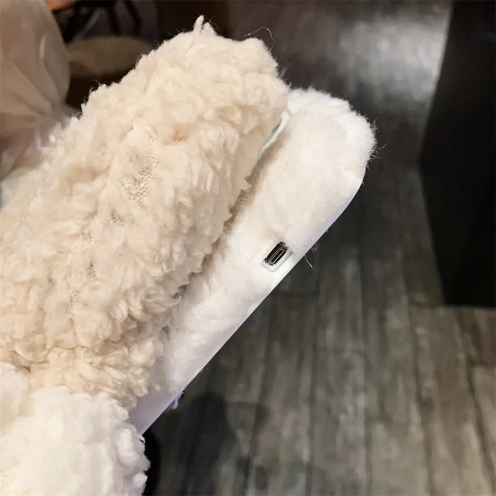 Fluffy Fur iPhone Case Glove