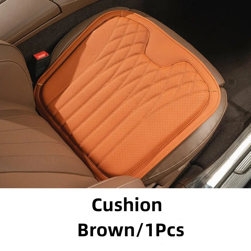 Leather Breathable Comfy Premium Car Seat Cushion - Image 11