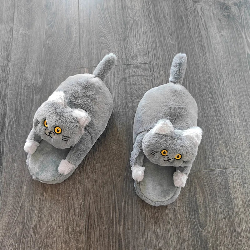 Cuddle Cat Plush Slippers