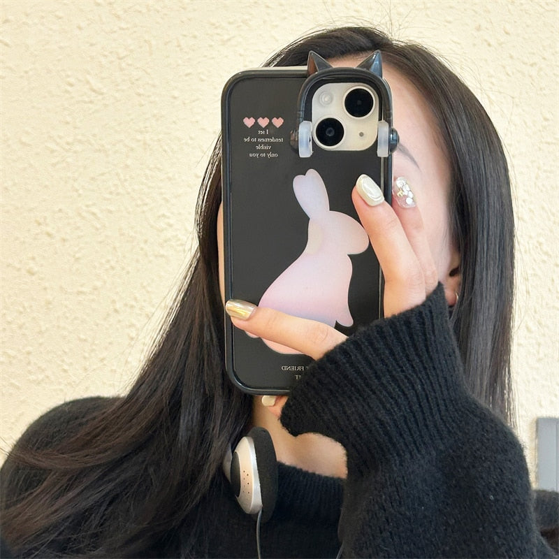 Fuzzy Bunny iPhone Cover Case - Image 5