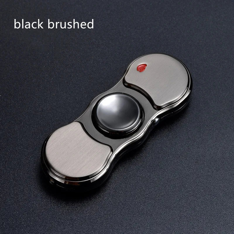 Metal Rechargeable Colorful Light Fidget Spinner Lighter · Mavigadget