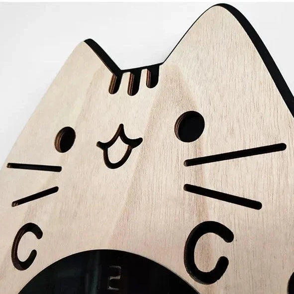 Happy Curious Cat Wall Clock - Image 4