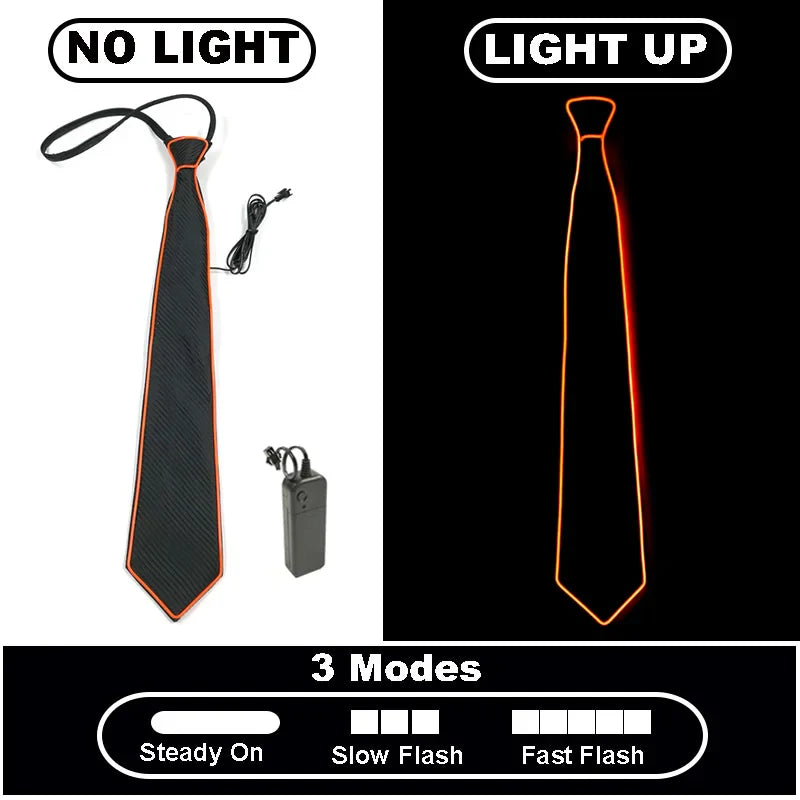 Neon Glow LED Party Tie - Image 9