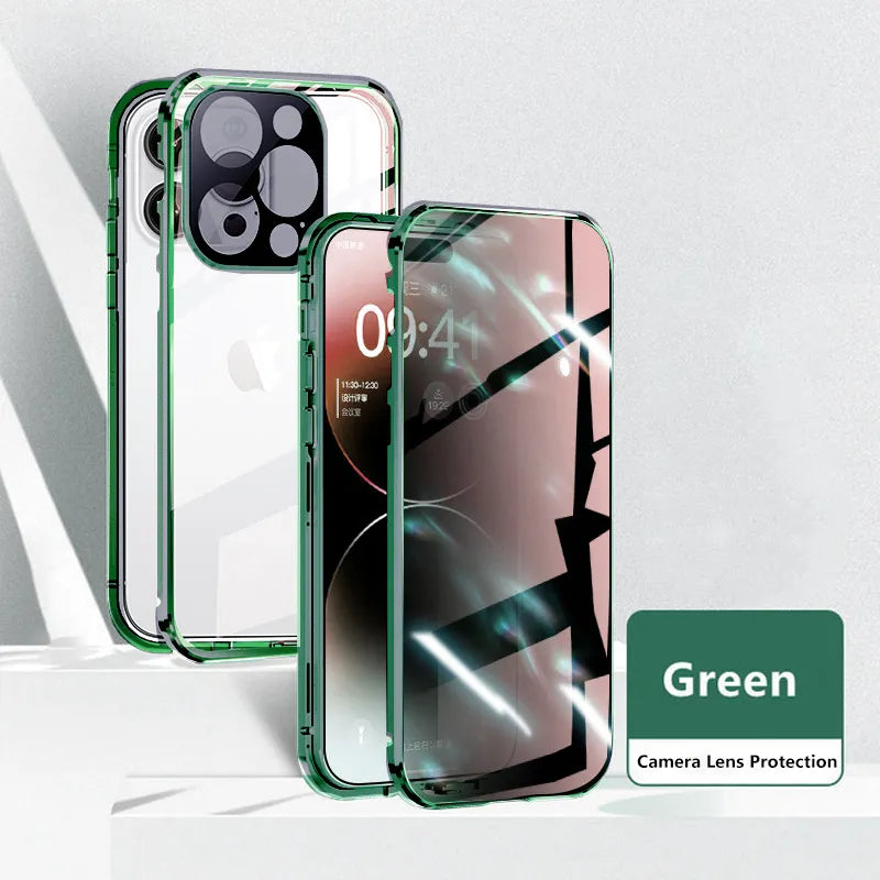 Invisible Shield Full Cover Anti-Peep Privacy  Magnetic Phone Case - Image 11