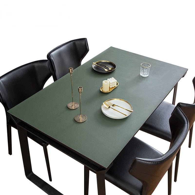 Nordic Minimalist Leather Waterproof Table Protector Mat - Image 13