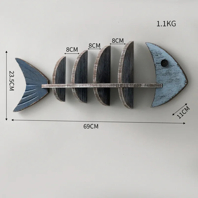 Nordic Fish Wooden Shelf - Image 6