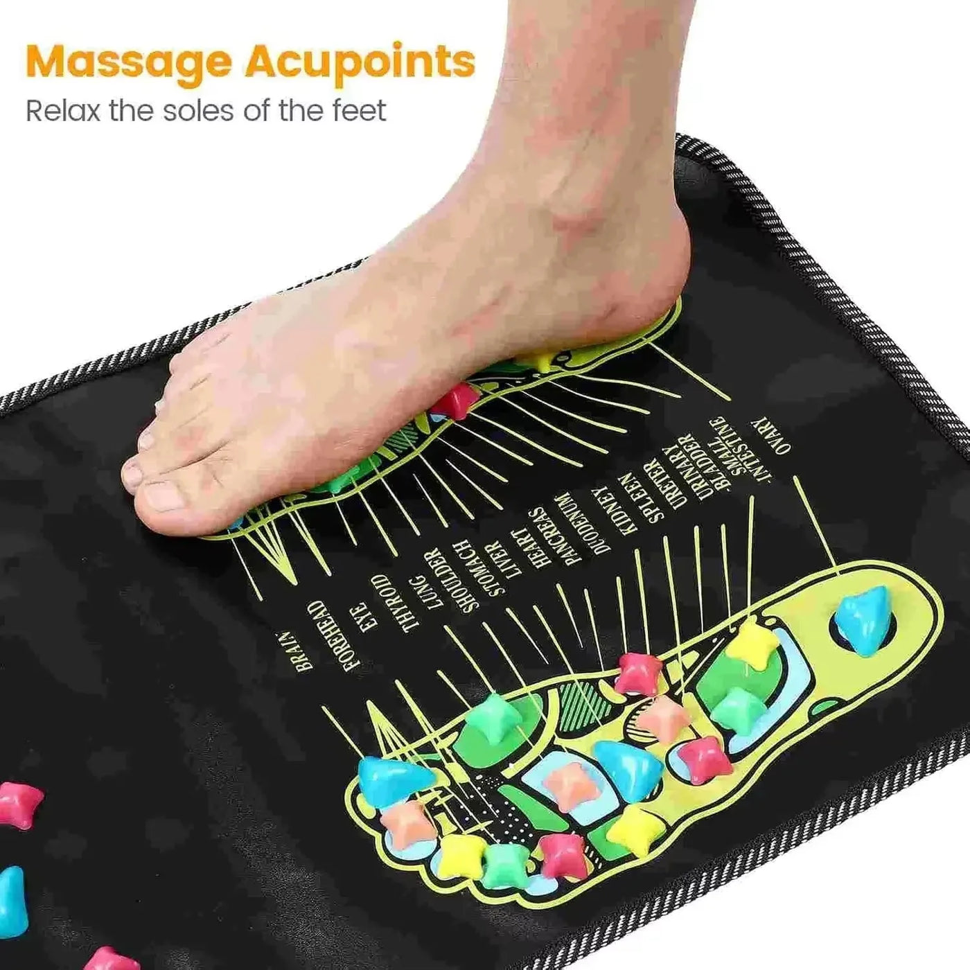Multi-Point Reflexology Stress Relief Foot Massage Mat - Image 2