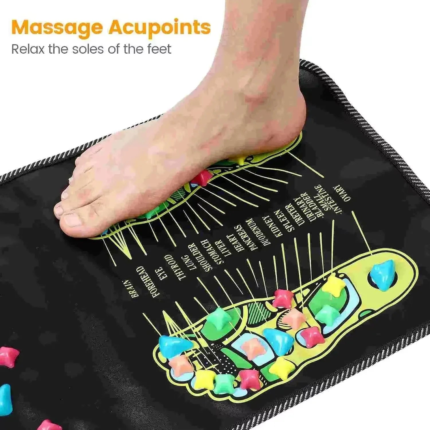 Multi-Point Reflexology Stress Relief Foot Massage Mat - Image 2