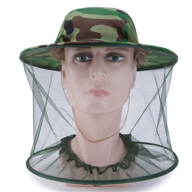Bug Shield Sun Cover Camping Hat - Image 1