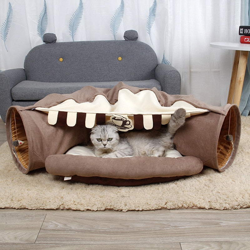 Pet Crawl Foldable Bed Tunnel Toy House - Image 8