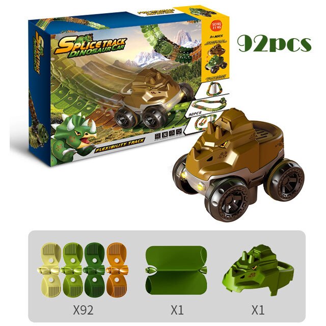 Dinosaur Traffic Jam Gravity Race Track Toy - Image 5