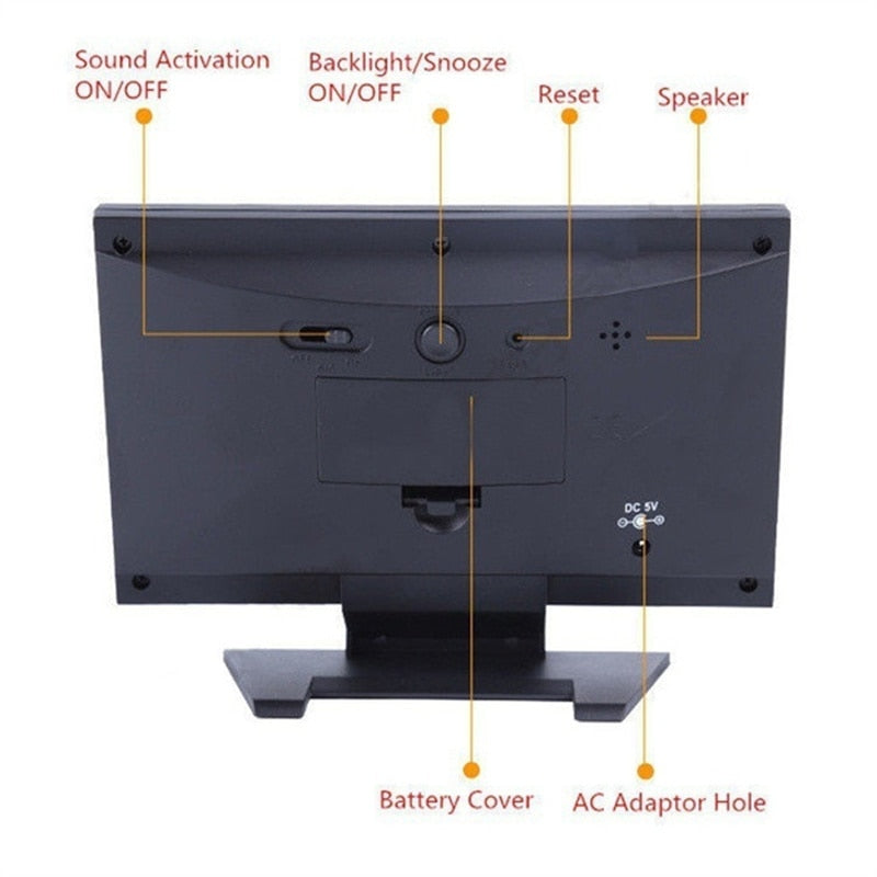 Alarm Pro LCD Weather Station Clock - Image 3