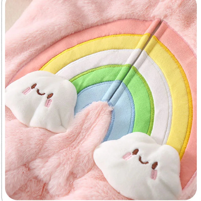 Winter Bunny Cozy Warm Baby Jumpsuit - Image 8