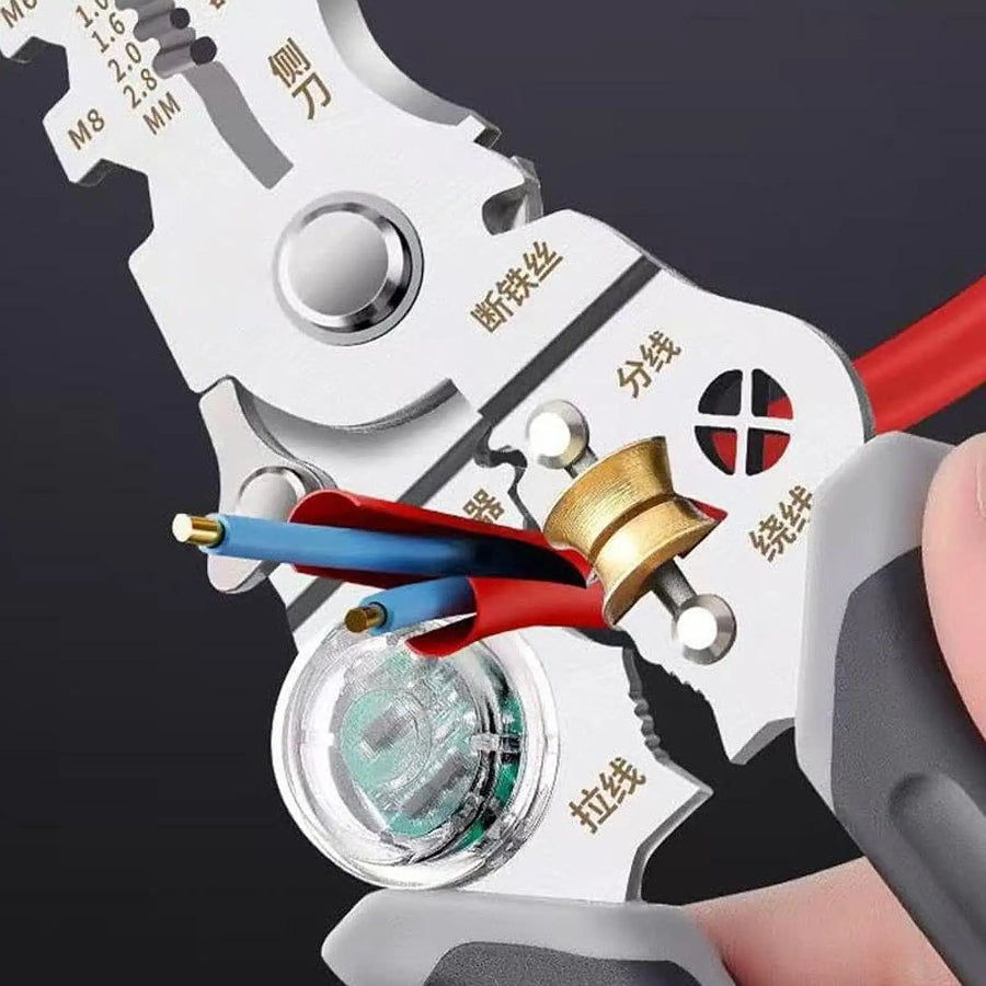 Multi-Task Wire Stripper Voltage Detector Plier - Image 4
