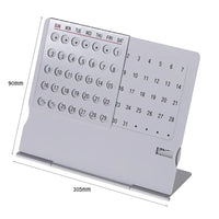 Aluminum Rotating Dial Perpetual Desk Calendar - Image 7