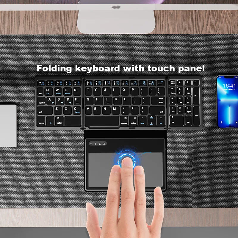 Foldable Mini Wireless Touchpad Keyboard - Image 5