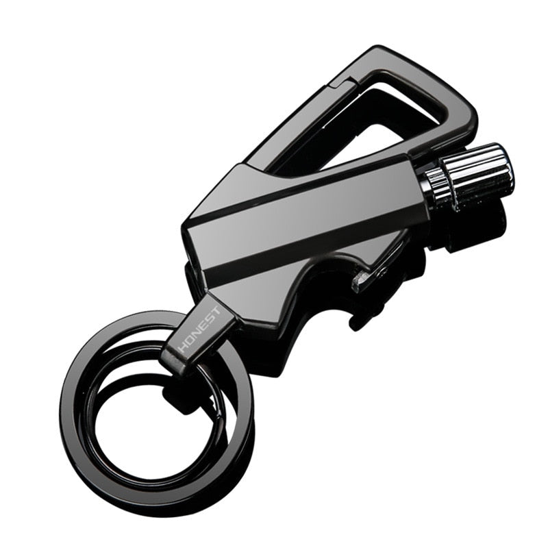 Outdoor Windproof Lighter Match Keychain - Image 3