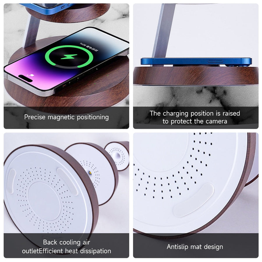 Desktop Powerhouse Multi-Device Wireless Charger Stand - Image 3