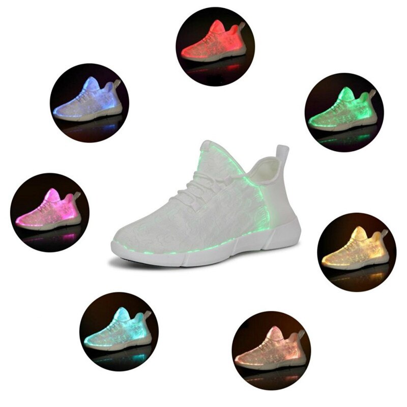 Glowing USB Rechargeable Luminous LED Shoe - Image 8