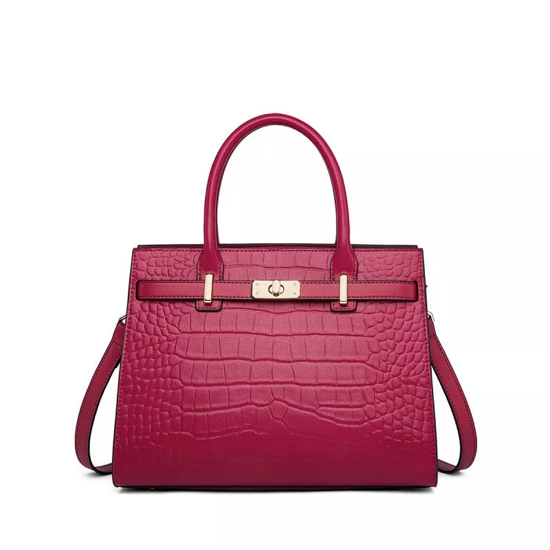 City Trend Elegance Elite Leather Handbag - Image 10
