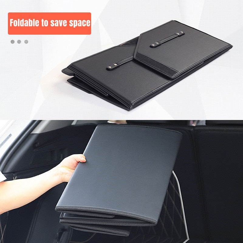 Car Guru Leather Large Capacity Trunk Organizer Box - Image 2