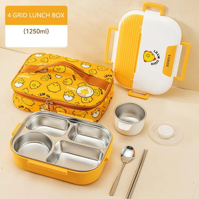 Insulated Divider Stainless Steel Lunchbox Set - Image 10