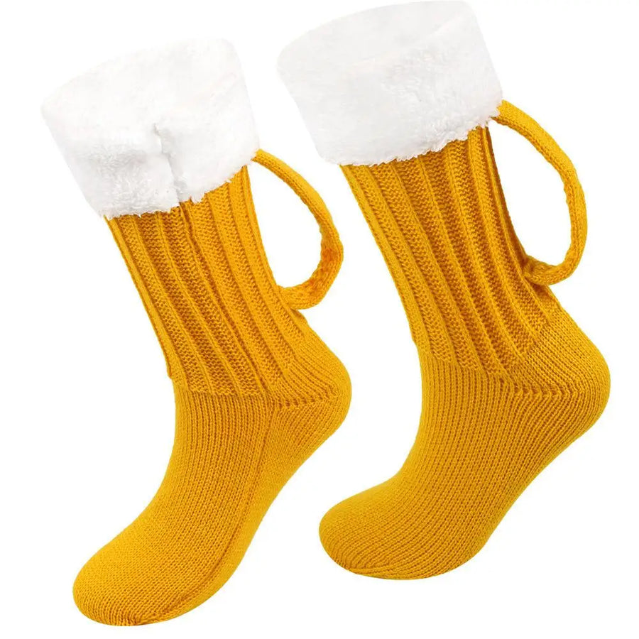Happy Hour Beer Mug Knitted Socks